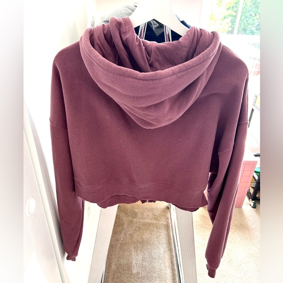 Urban Outfitters BDG Leah Cropped Zip-Front Hoodie Sweatshirt - Picture 4 of 4